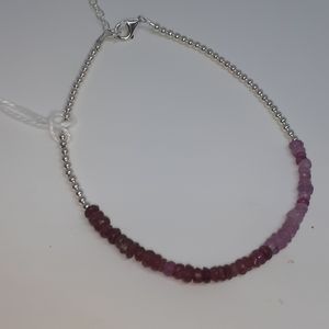 Sapphire multi/925 sterling silver bracelet